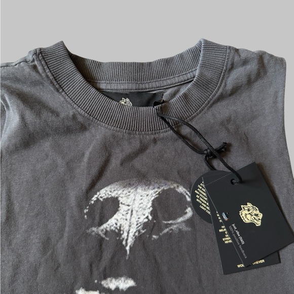 Darc Sport Bushido Blood Thirsty Kanji Grunge Raw Muscle Tee Men’s Large NWT - Picture 3 of 5